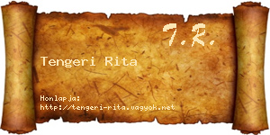 Tengeri Rita névjegykártya
