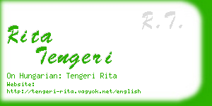 rita tengeri business card